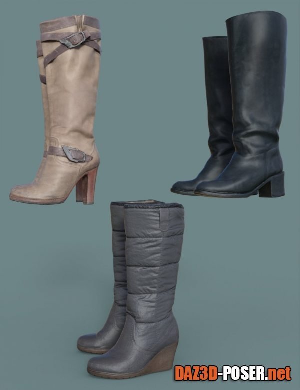 Dawnload Walking Boots for Genesis 8.1 Females for free