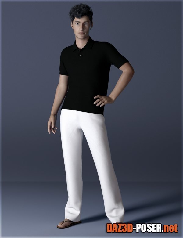 Dawnload dForce H&C Polo Shirts Outfit for Genesis 8 Male(s) for free