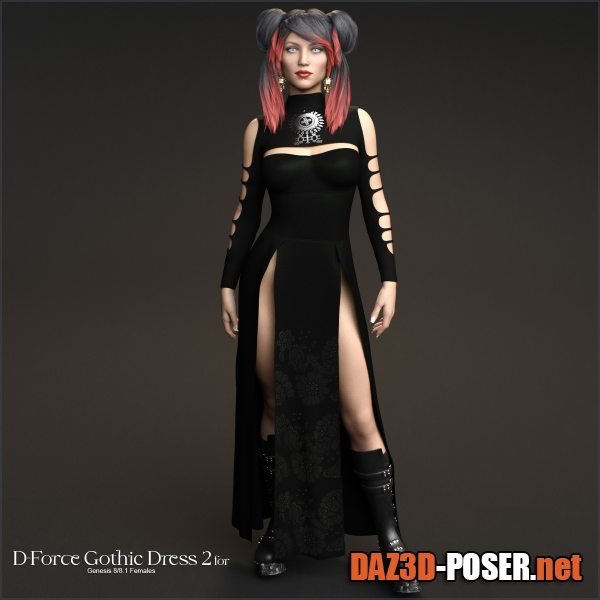 Dawnload D-Force Gothic Dress 2 for G8F and G8.1F for free