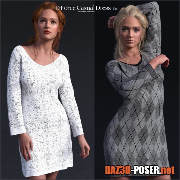 Dawnload D-Force Casual Dress for G9 Females for free