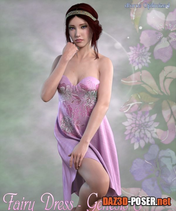 Dawnload dForce Fairy Dress – Genesis 8 for free