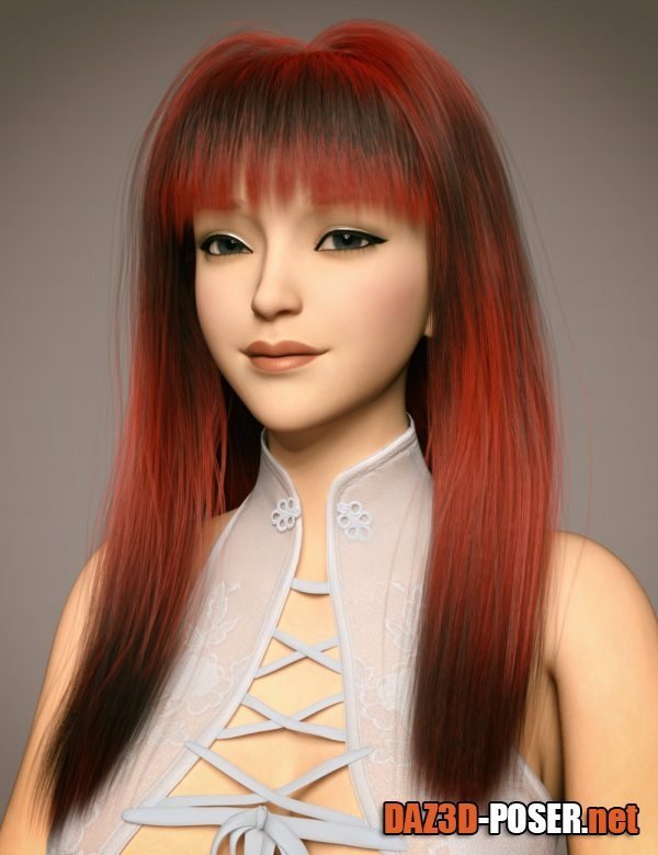Dawnload GN Meili Hair for Genesis 9 for free