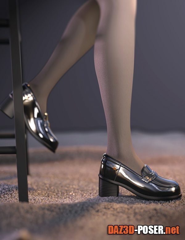 Dawnload SU Leather Shoes for Genesis 8 and 8.1 Females and Genesis 9 for free