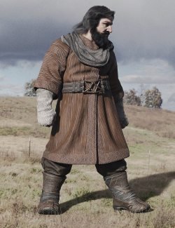 dForce Medieval Dwarf Outfit for Genesis 9 Texture Add-On