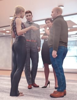 Standing Conversation Poses 3 for Genesis 8, 8.1, and 9