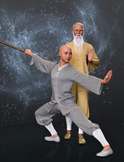 dForce MK Monk Suit for Genesis 8 and 8.1 Male