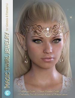 GDN Magic Twirl Jewelry for Genesis 8 Females