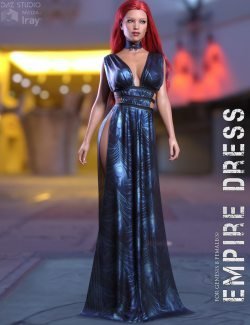 dForce Empire Dress for Genesis 8 Females