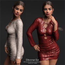 Diverse for D-Force Front Cut-out Dress for G8F and G8.1F