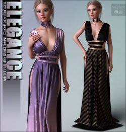 Elegance Textures for dForce Empire Dress G8F