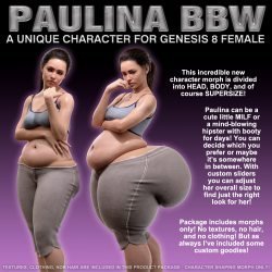 Paulina BBW Morph for Genesis 8 Female