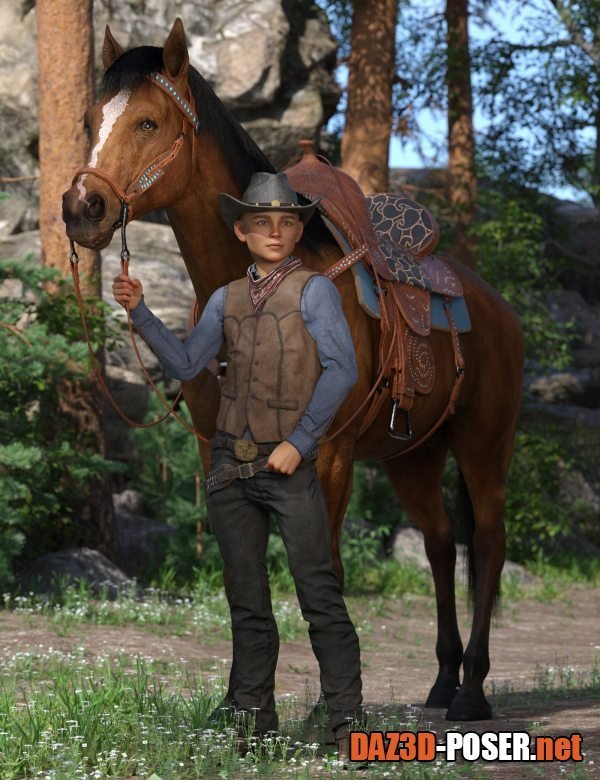 Dawnload Western Horse Tack for Daz Horse 3 for free