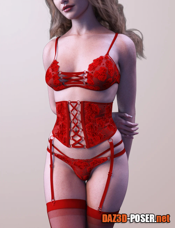 Dawnload X-Fashion Embroidery Luxury Lingerie for Genesis 9 for free