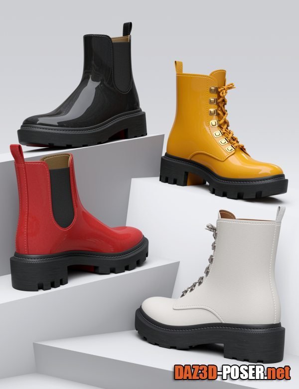 Dawnload HL Fashion Boots for Genesis 9 for free