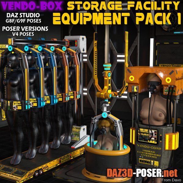 Dawnload Vendo Box Storage Facility Equipment Pack 1 for DS and Poser for free