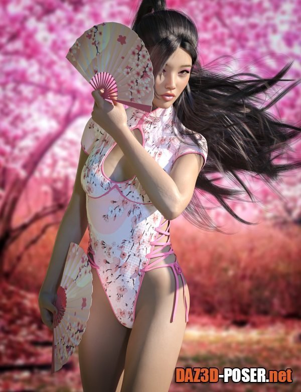 Dawnload dForce Meiying Chinese Outfit Texture Add-On for free