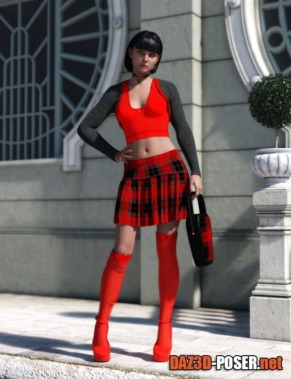 Dawnload dForce Tuff Girl Outfit for Genesis 9 for free