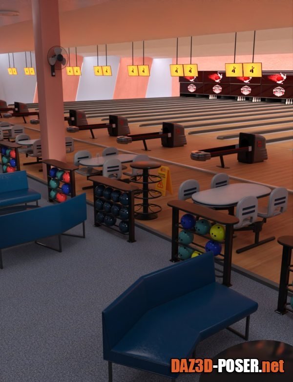 Dawnload FG Bowling Alley Scene for free