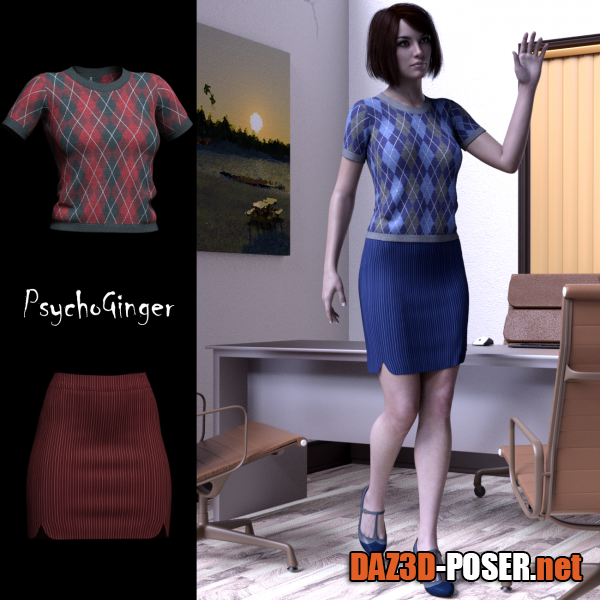 Dawnload dForce 9 to 5 outfit for G8F for free