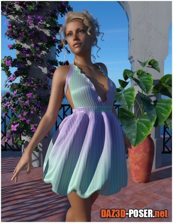Dawnload dForce – Puffball Dress for G8F for free