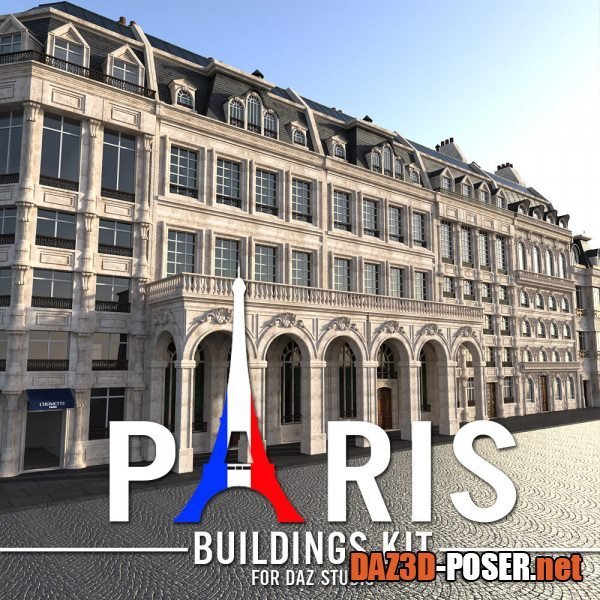 Dawnload PARIS – Buildings Kit for DS Iray for free