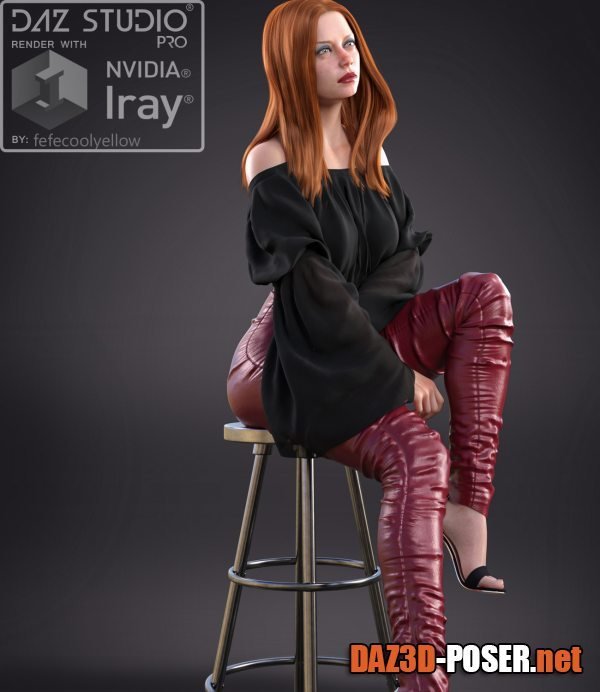 Dawnload Fancy Day dForce outfit for Genesis 8 Females for free