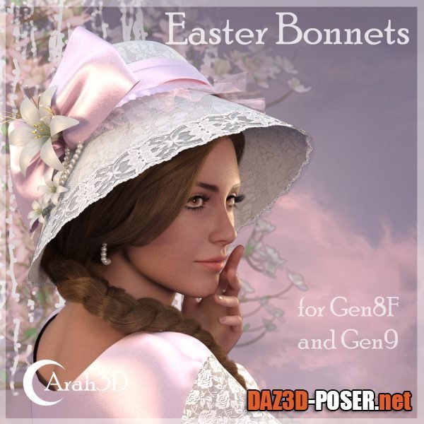 Dawnload Arah3D Easter Bonnets for G8F and G9 for free