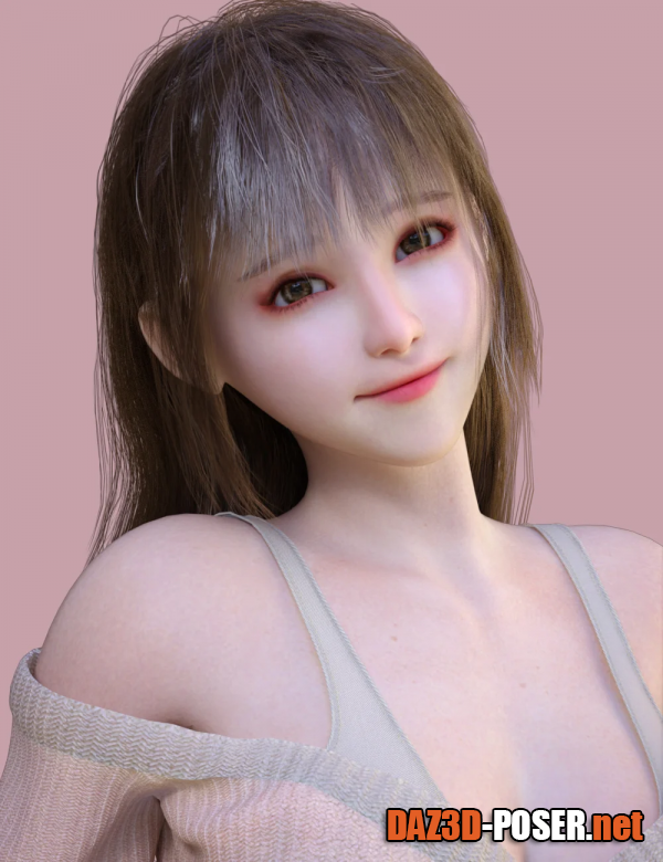 Dawnload HS dForce Licy Hair for Genesis 9 and 8.1 for free