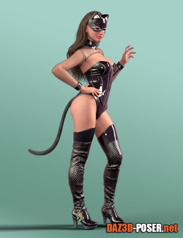 Dawnload Kitty Cat Night Outfit for Genesis 9 for free
