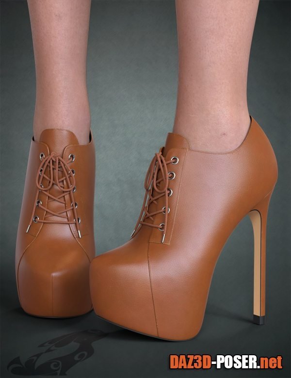Dawnload Oxford High Heels for Genesis 3, 8, and 8.1 Females for free