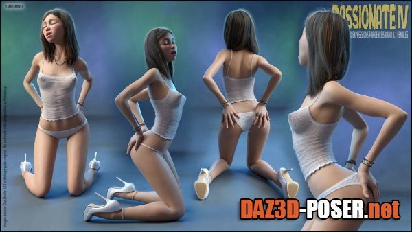 Dawnload Passionate 4 - Poses for Genesis 8 and 8.1 Female for free