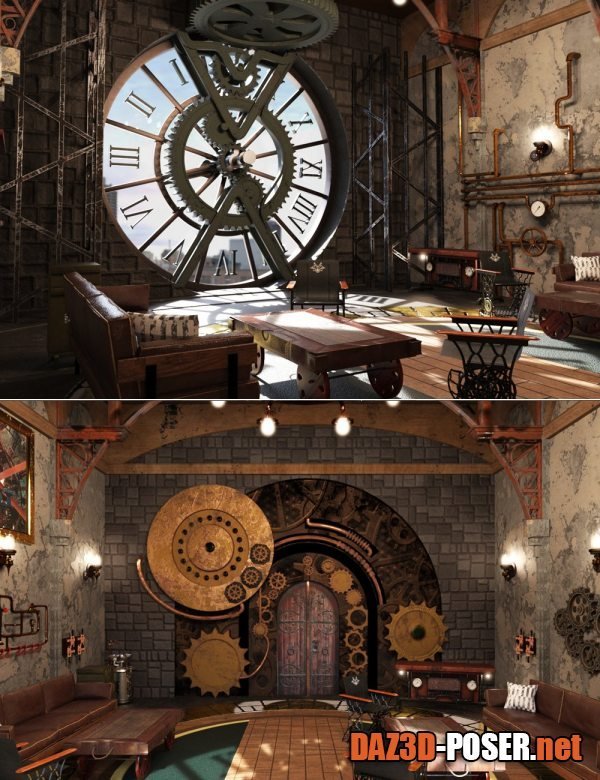 Dawnload Steampunk Clock Tower for free