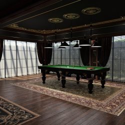 Elegant Billiard Room