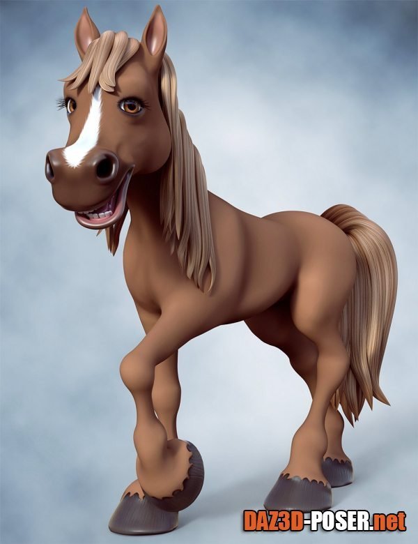 Dawnload Toon Horse for Daz Horse 3 for free