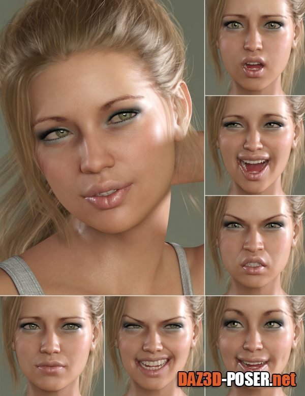 Dawnload V 100 Expressions The Gold Collection for Genesis 8 Female for free