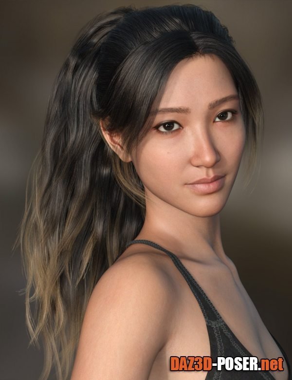 Dawnload Xiu Lin Hair for Genesis 9 for free