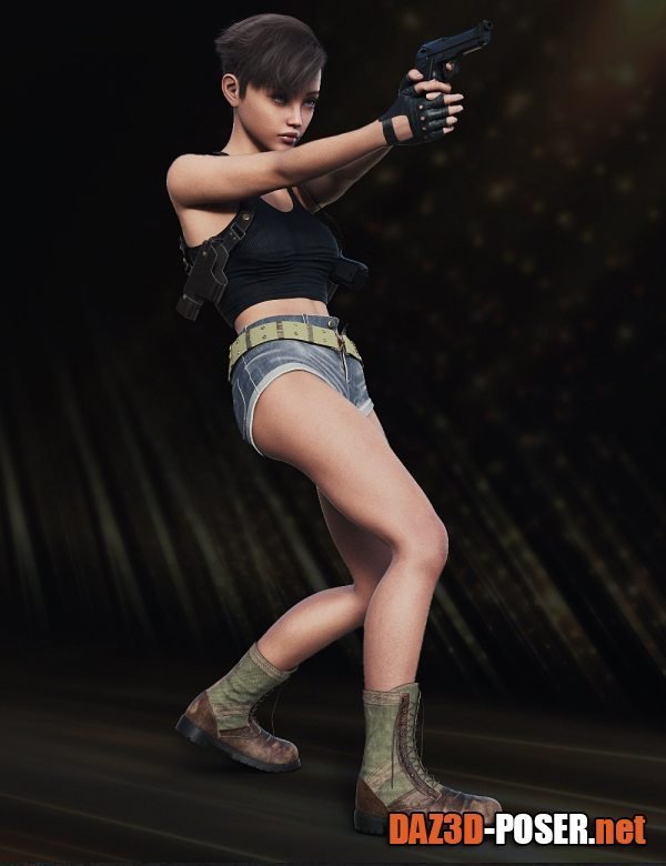 Dawnload Sassy Shorts Outfit for Genesis 9 for free