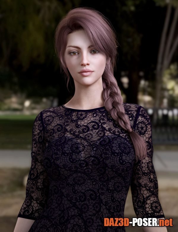 Dawnload BS French Braid Hair for Genesis 8, 8.1, and 9 for free