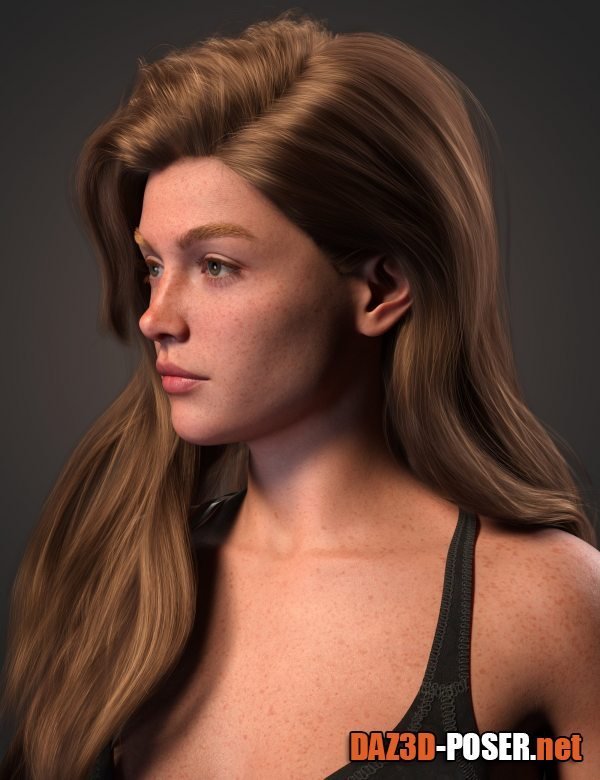 Dawnload FE Alysa Hair for Genesis 9 for free