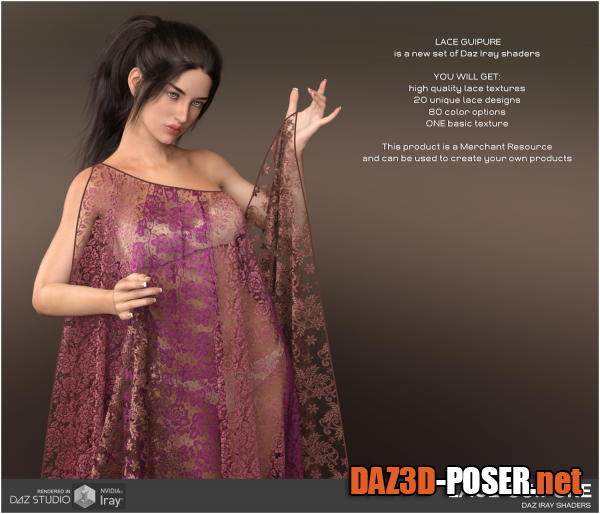 Dawnload Daz Iray – Lace Guipure for free