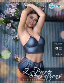 Z Pure Sensations – Poses and Partials for Genesis 3 and 8 Female