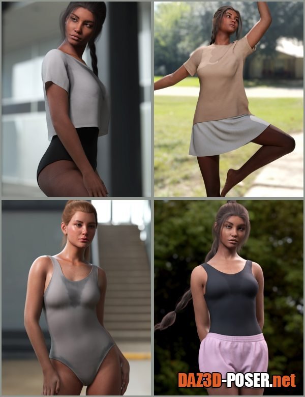 Dawnload dForce 7in1 Sporty Summer Wardrobe for Genesis 9 for free