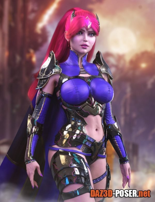 Dawnload dForce HM Gammaray Outfit for Genesis 9 for free