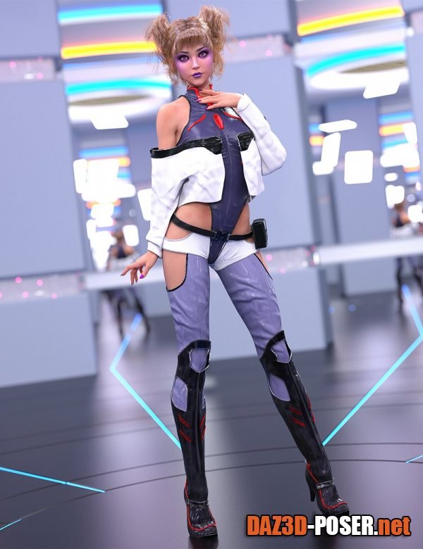 Dawnload dForce Infiltrator Suit for Genesis 8 and 8.1 Female for free