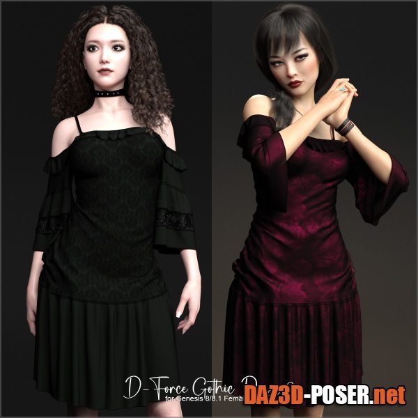 Dawnload D-Force Gothic Dress 3 for G8F and G8.1F for free