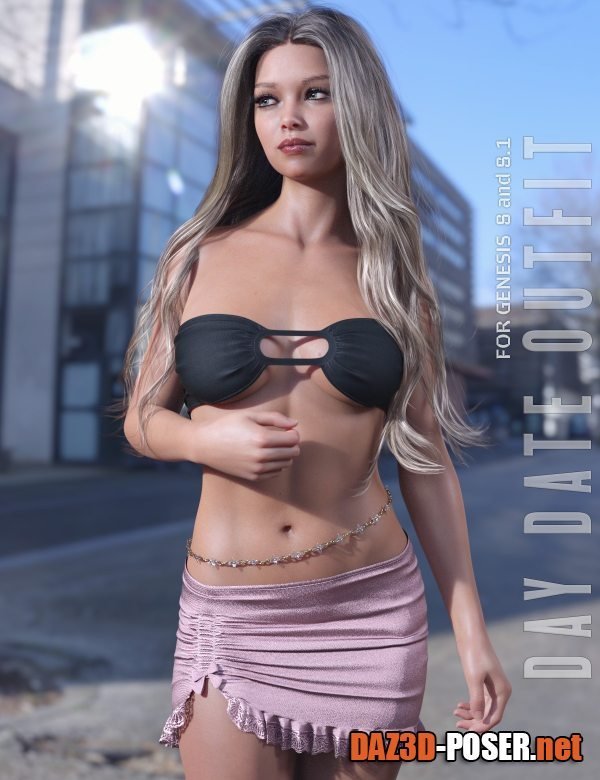 Dawnload dForce Day Date Outfit for Genesis 8 and 8.1F for free