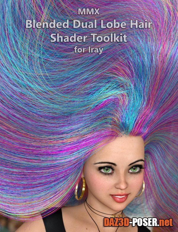 Dawnload MMX Blended Dual Lobe Hair Shader Toolkit for Iray for free