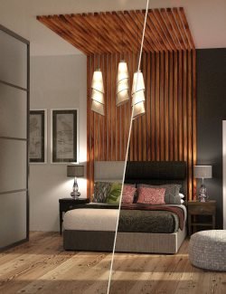 Dream-On Bedroom with Genesis 8 Female Poses