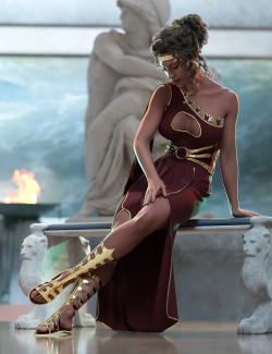 Lady of Olympus Poses for Olympia 9