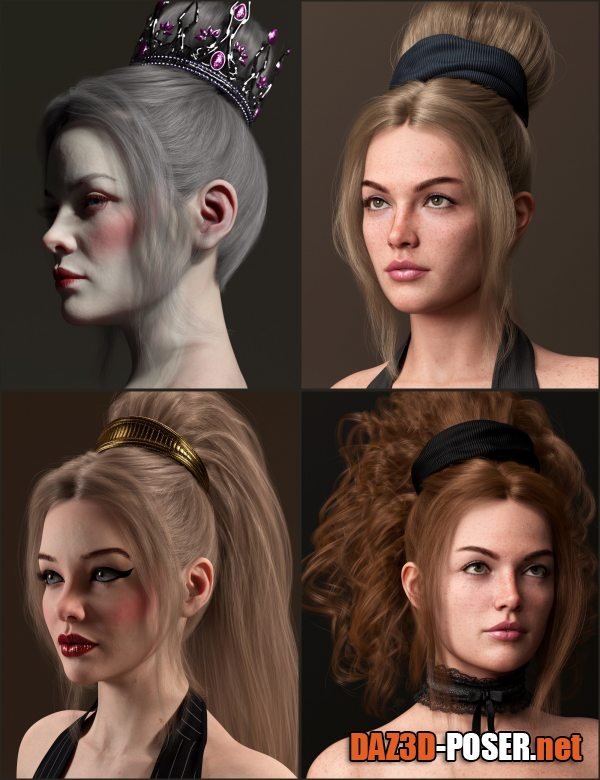 Dawnload Updo of Fantasy Hair for Genesis 8 and 9 for free